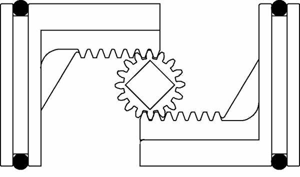 齒輪齒條式氣動(dòng)執(zhí)行器